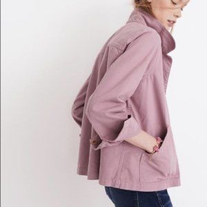 Madewell light lilac chore jacket